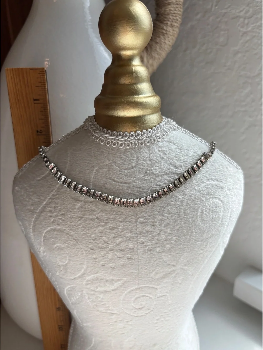 Vintage Rhinestone Necklace Classic Vintage Glam Jewelry